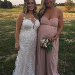 Dessy Collection Bridesmaid Dress Toasted Sugar